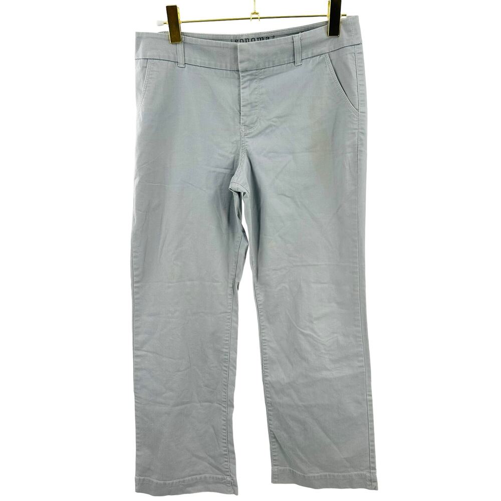 Sonoma Modern Boot Cut Pants -‎ Size 10 Petite Light Gray